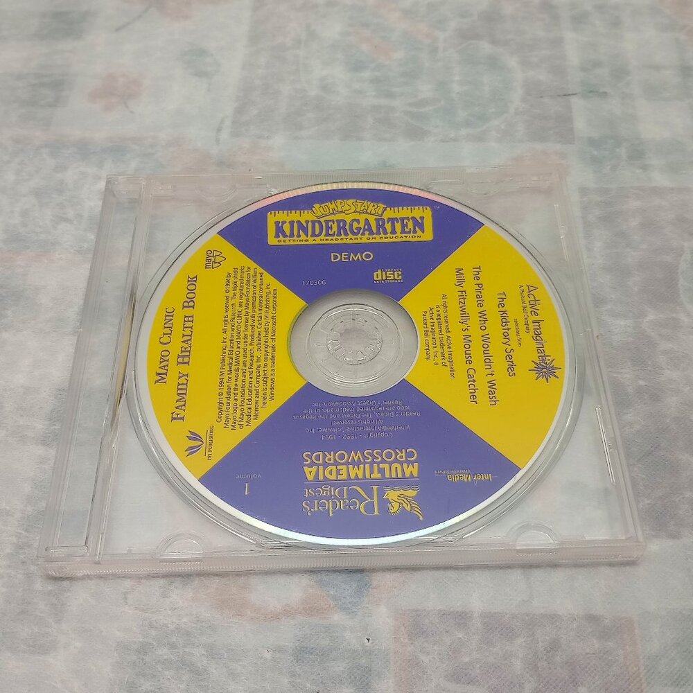 JumpStart Kindergarten Demo CD-ROM – 90s Educational Software Throwback